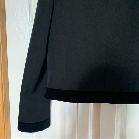 NWT Authentic Burberry black blazer jacket velvet details size 6 - Picture 10 of 16